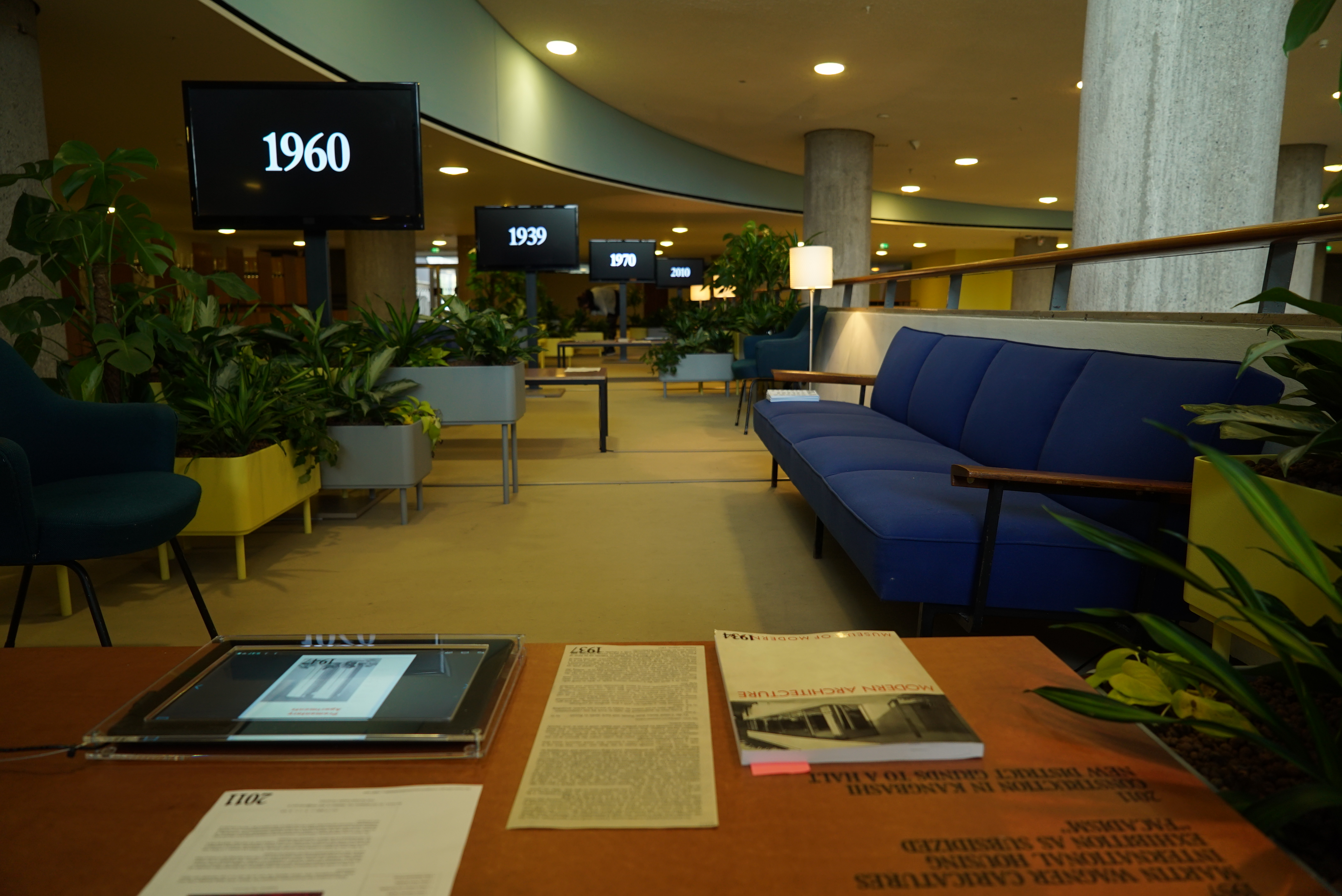 Photograph with materials laid out on the table
